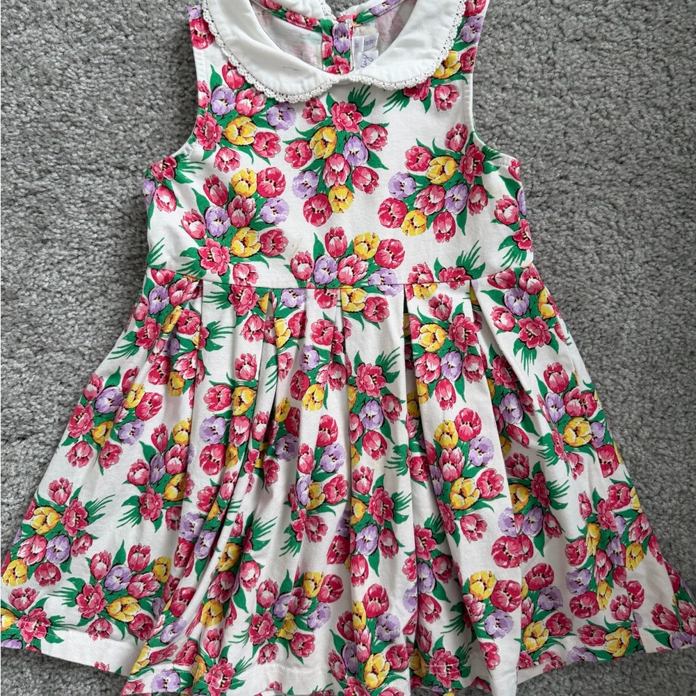 Rachel Riley Pink and Yellow Floral Dress